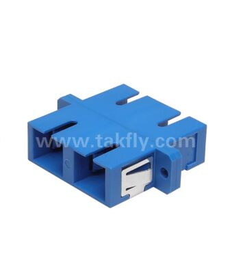 آداپتور فیبر نوری دوبلکس SC، از دست دادن ورودی کم برای اتصال کابل به کابل و کابل به تجهیزات