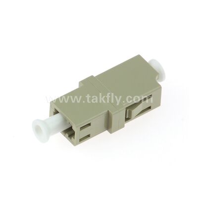 آداپتور فیبر نوری SC ️ آستین زیرکونی، بدون فلج یا دو فلج، برای SM / MM، -40 ~ 85 °C کار