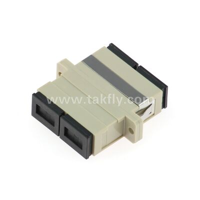 آداپتور فیبر نوری SC ️ آستین زیرکونی، بدون فلج یا دو فلج، برای SM / MM، -40 ~ 85 °C کار