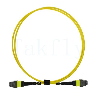 12F MTP(M)   MTP(F) کابل پیچ APC، SM G657A1، 1m، 3.0mm، LSZH زرد، بوت غیر حساس به خم شدن، از دست دادن کم