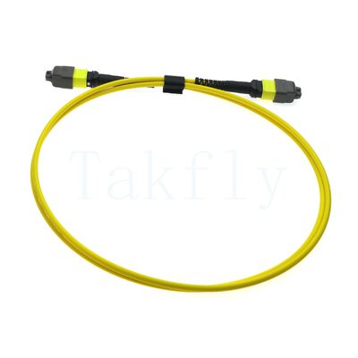 12F MTP(M)   MTP(F) کابل پیچ APC، SM G657A1، 1m، 3.0mm، LSZH زرد، بوت غیر حساس به خم شدن، از دست دادن کم