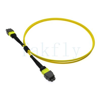 12F MTP(M)   MTP(F) کابل پیچ APC، SM G657A1، 1m، 3.0mm، LSZH زرد، بوت غیر حساس به خم شدن، از دست دادن کم