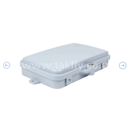 Fiber Optic Termination Box FTKS-1805-04A, 4 SC/APC SM SX Adapter, Pigtail Installed, FTTH FTTx Splicing Distribution Splitting Storage Cable Management Enclosure Wall Mount