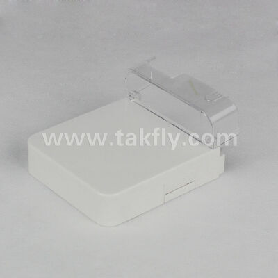 1 Port Fiber Optic Termination Box, SC LC Simplex Duplex Adapter, Surface Mount Wall Plate, No Splicing Fiber Box, Express Port Cable Management, OEM Custom Logo, FTTH FTTx Work Area Subsystem
