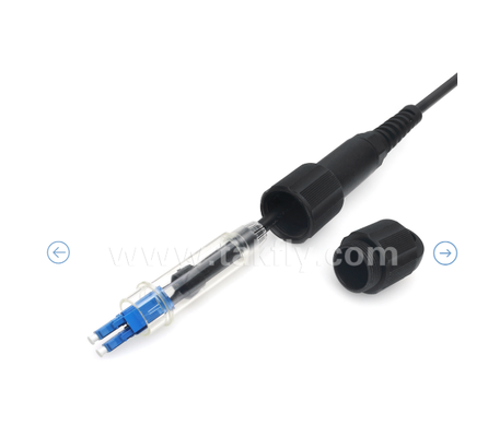 IP67 پنبه ضد آب LC-LC Duplex Patch Cord