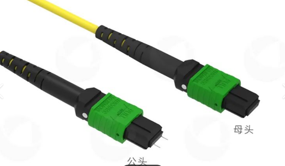 12F MTP(M)   MTP(F) کابل پیچ APC، SM G657A1، 1m، 3.0mm، LSZH زرد، بوت غیر حساس به خم شدن، از دست دادن کم