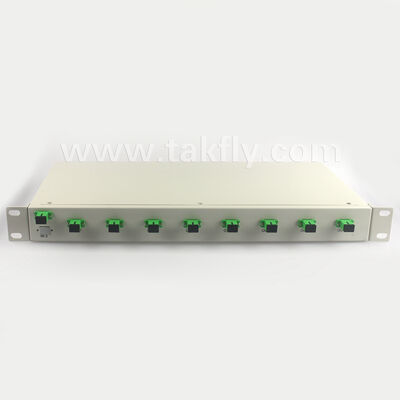 1U Rack Mount PLC Splitter با یکسانی بالا، پشتیبانی از طول موج کامل و قابلیت کار برعکس