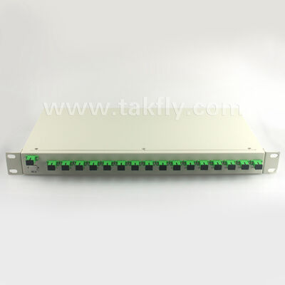 1U Rack Mount PLC Splitter با یکسانی بالا، پشتیبانی از طول موج کامل و قابلیت کار برعکس