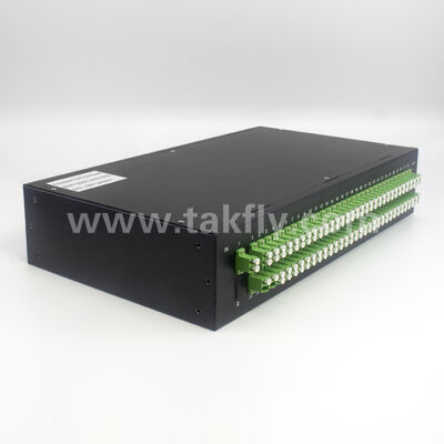 1 × 128 تعداد پورت بالا PLC جداکننده رک وصله پانل با چگالی فوق العاده بالا توزیع FTTX