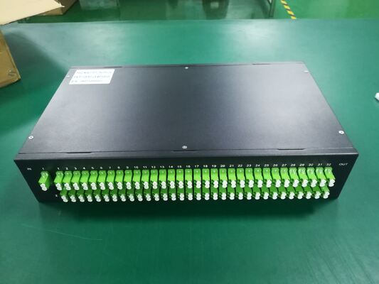 1 × 128 تعداد پورت بالا PLC جداکننده رک وصله پانل با چگالی فوق العاده بالا توزیع FTTX