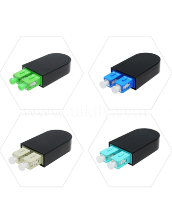 SC Fiber Loopback طراحی ثابت از انتهای به انتهای، حلقه نوری فرستنده به گیرنده در یک کانکتور واحد SC