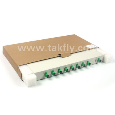 مجموعه کامل 1 × 2 تا 1 × 32 PLC Splitter Series 1U Rack Chassis برای دفتر مرکزی
