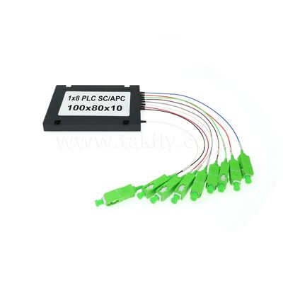 شکاف فیبر PLC - جعبه ABS 900μm، SM G657A1، SC/APC، برای اتصال و توزیع سیگنال نوری در شبکه های PON