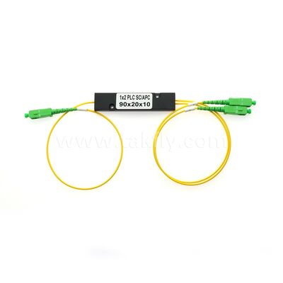 PLC Fiber Splitter ¥ 3.0mm Mini ABS Box، SM G657A1، SC/APC، برای اتصال و توزیع سیگنال نوری در سیستم های PON