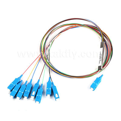 PLC Optical Splitter از 1×2 تا 2×64, G.657A1/G.652D سازگار
