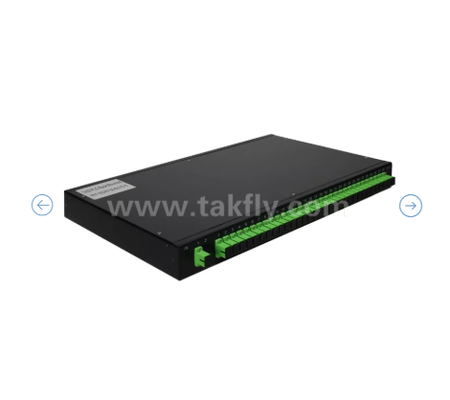 1U Rack Mount PLC Optical Splitter Panel 19" ، تک حالت G657A1 ، SC/APC ، برای توزیع سیگنال نوری