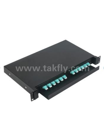فریم توزیع فیبر TK-ODF-RS24 طراحی کشویی کششی ، مدیریت آسان کابل ، پشتیبانی از نوار و فیبر تک