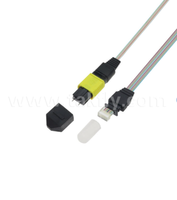 مونتاژ MTP-16CH-FA Fiber Array   MTP Connector to 16-Channel V-Groove Fiber Array, Low Insertion Loss, برای فرستنده های نوری با سرعت بالا و برنامه های کاربردی CPO / مرکز داده