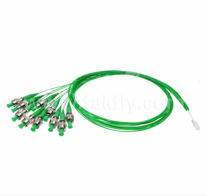 آرایه فیبر 10 کانال با کانکتورهای 10 × FC/APC FA 10CH به FC/APC × 10CH مونتاژ شکستن، V-Groove با دقت بالا، بازتاب کم (≥60dB)برای آزمایش نوری چند کانال و سیلیکون فوتونیک