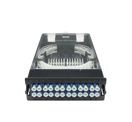 ماژول کاسیت از پیش بسته شده TK-HRM-04، 12C/24C، دو حالت: LC Pigtail Fusion یا MPO-LC مدیریت کاسیت، Plug-and-Play برای کابل سازی مرکز داده