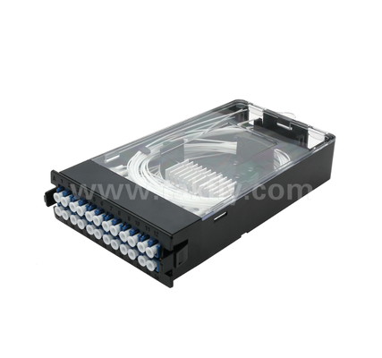 ماژول کاسیت از پیش بسته شده TK-HRM-04، 12C/24C، دو حالت: LC Pigtail Fusion یا MPO-LC مدیریت کاسیت، Plug-and-Play برای کابل سازی مرکز داده