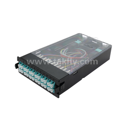ماژول کاسیت از پیش بسته شده TK-HRM-04، 12C/24C، دو حالت: LC Pigtail Fusion یا MPO-LC مدیریت کاسیت، Plug-and-Play برای کابل سازی مرکز داده