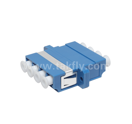 آداپتور LC Quad Fiber 4× LC Duplex، طراحی صرفه جویی در فضا، برای اتصال کابل به کابل و کابل به تجهیزات