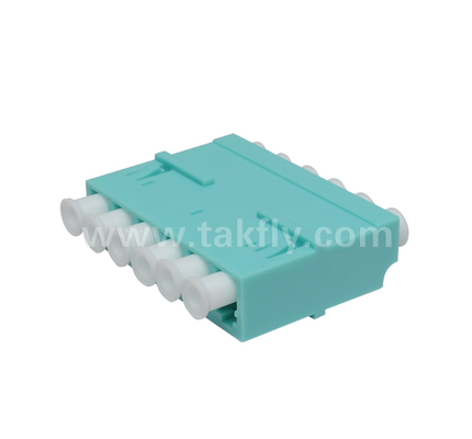 آداپتور 6 راه LC 6 در 1 LC دوبلکس، آداپتور فیبر چگالی بالا، از دست دادن ورودی کم، برای مرکز داده و FTTx High-Density Patching