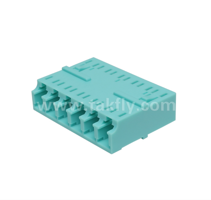 آداپتور 6 راه LC 6 در 1 LC دوبلکس، آداپتور فیبر چگالی بالا، از دست دادن ورودی کم، برای مرکز داده و FTTx High-Density Patching