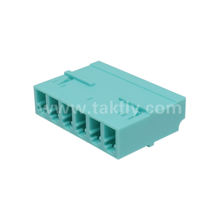آداپتور 6 راه LC 6 در 1 LC دوبلکس، آداپتور فیبر چگالی بالا، از دست دادن ورودی کم، برای مرکز داده و FTTx High-Density Patching