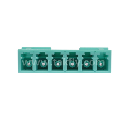 آداپتور 6 راه LC 6 در 1 LC دوبلکس، آداپتور فیبر چگالی بالا، از دست دادن ورودی کم، برای مرکز داده و FTTx High-Density Patching