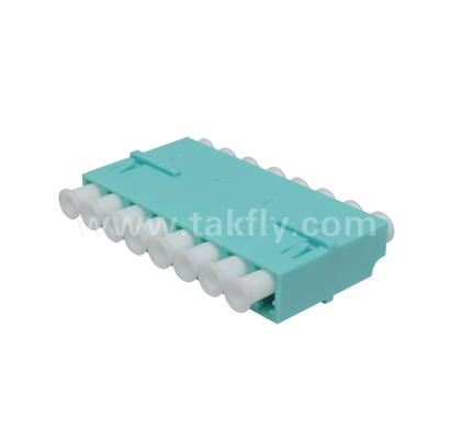 آداپتور 8 راه LC 8 در 1 LC دوبلکس، آداپتور فیبر چگالی بالا، از دست دادن ورودی پایین، برای مرکز داده و FTTx پیچ گیری چگالی بالا