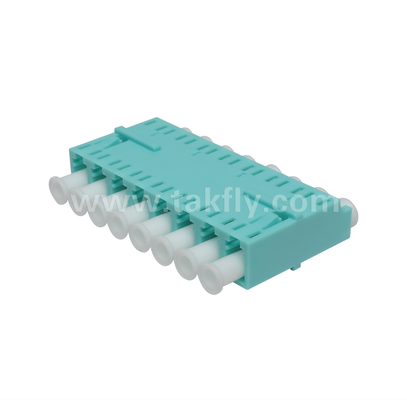 آداپتور 8 راه LC 8 در 1 LC دوبلکس، آداپتور فیبر چگالی بالا، از دست دادن ورودی پایین، برای مرکز داده و FTTx پیچ گیری چگالی بالا