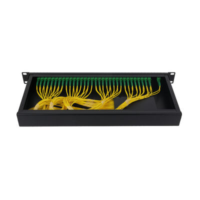 تقسیم‌کننده PLC فیبر نوری LC 1U 19 اینچی 2x64 Rack Mount برای مرکز داده FTTx