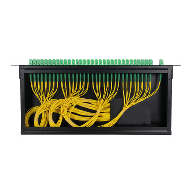 تقسیم‌کننده PLC فیبر نوری LC 1U 19 اینچی 2x64 Rack Mount برای مرکز داده FTTx