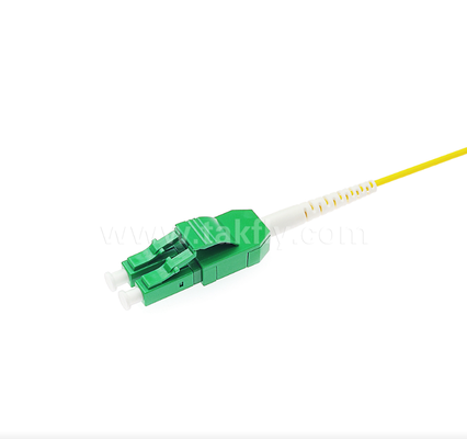 LC Uniboot سیم پیچ فیبر نوری یک لوله دو هسته، قطبی قابل تعویض، زرد، نصف حجم کابل