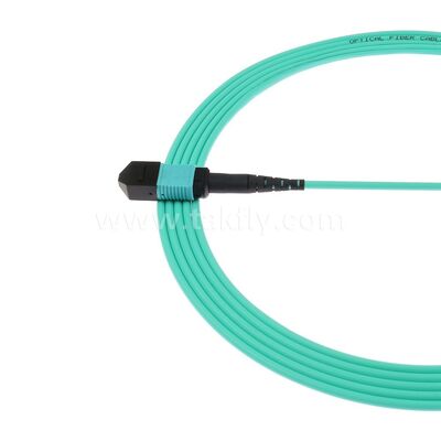 MPO MTP Patchcord MM OM3 Trunk Cable 12F فیبر نوری برای مرکز داده AI کابل های مخابراتی