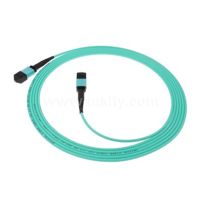 MPO MTP Patchcord MM OM3 Trunk Cable 12F فیبر نوری برای مرکز داده AI کابل های مخابراتی