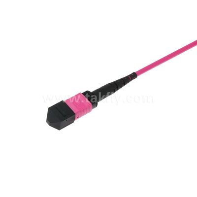 MPO MTP Patchcord Multimode OM4 Trunk Cable 12F فیبر نوری برای مرکز داده های کابل های مخابراتی هوش مصنوعی