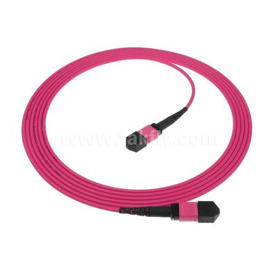 MPO MTP Patchcord Multimode OM4 Trunk Cable 12F فیبر نوری برای مرکز داده های کابل های مخابراتی هوش مصنوعی