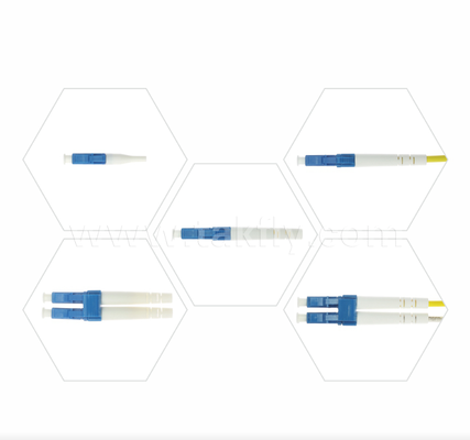 LC Fiber Optic Connector SX/DX Simplex & Duplex، فاکتور شکل کوچک، از دست دادن ورودی کم برای شبکه های با چگالی بالا