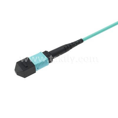 MPO/MTP Patchcord Fanout Uniboot LC Multimode OM3 Breakout کابل فیبر نوری برای مرکز داده کابل سازی AI Telecom