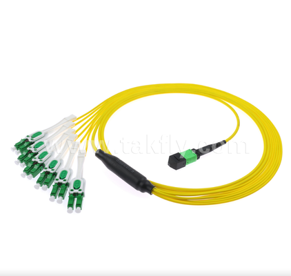 MPO/MTP-LC Uniboot Breakout Patch Cord – Dual LC in One Boot، قطبیت برگشت پذیر، طراحی صرفه جویی در فضا