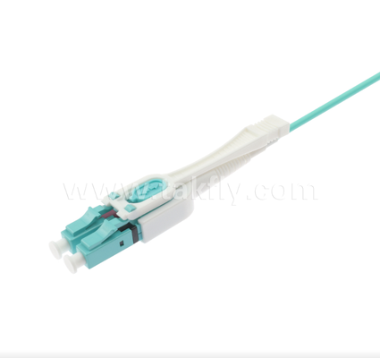 MPO / MTP به LC Uniboot Breakout Patch Cord   OM3 Multimode، چگالی بالا، قطب معکوس برای مراکز داده 40G / 100G