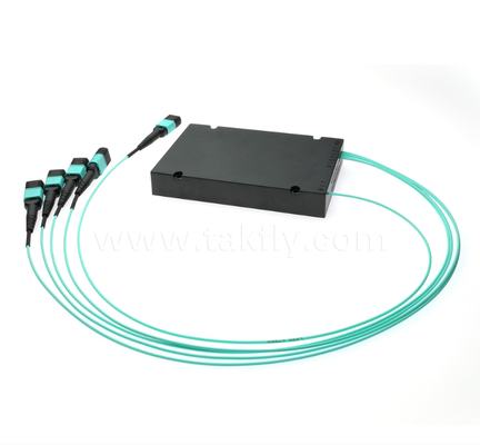 1 × 4 MPO / MTP OM3 PLC Splitter ️ High-Density Multi-fiber Splitter برای مراکز داده