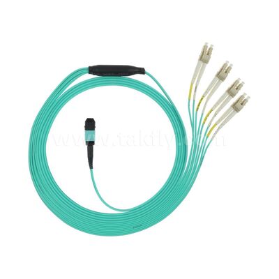کابل پچکورد فیبر نوری MPO/MTP-LC برای کابلکشی هوش مصنوعی مراکز داده FTTx