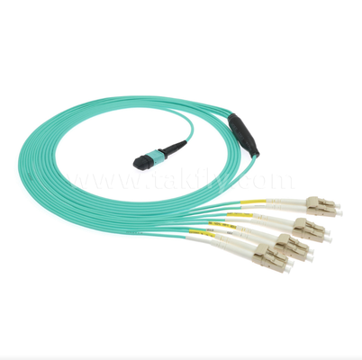 MPO/MTP-LC Breakout Patch Cord | راه حل کابل کشی فیبر نوری چند هسته ای با چگالی بالا