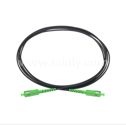 کابل پچ فیبر نوری تخت FTTH SC/APC به SC/APC - سیمپلکس، از پیش خاتمه یافته، ضد لرزش برای استقرار سریع در داخل ساختمان