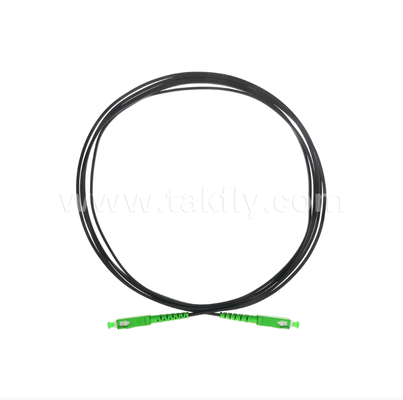 کابل پچ فیبر نوری تخت FTTH SC/APC به SC/APC - سیمپلکس، از پیش خاتمه یافته، ضد لرزش برای استقرار سریع در داخل ساختمان