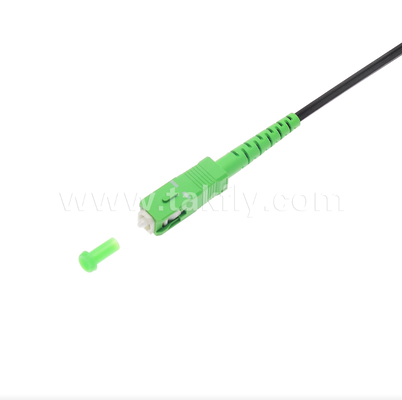 کابل پچ فیبر نوری تخت FTTH SC/APC به SC/APC - سیمپلکس، از پیش خاتمه یافته، ضد لرزش برای استقرار سریع در داخل ساختمان